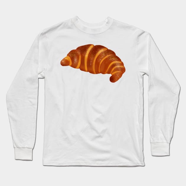 Croissant Long Sleeve T-Shirt by EmeraldWasp